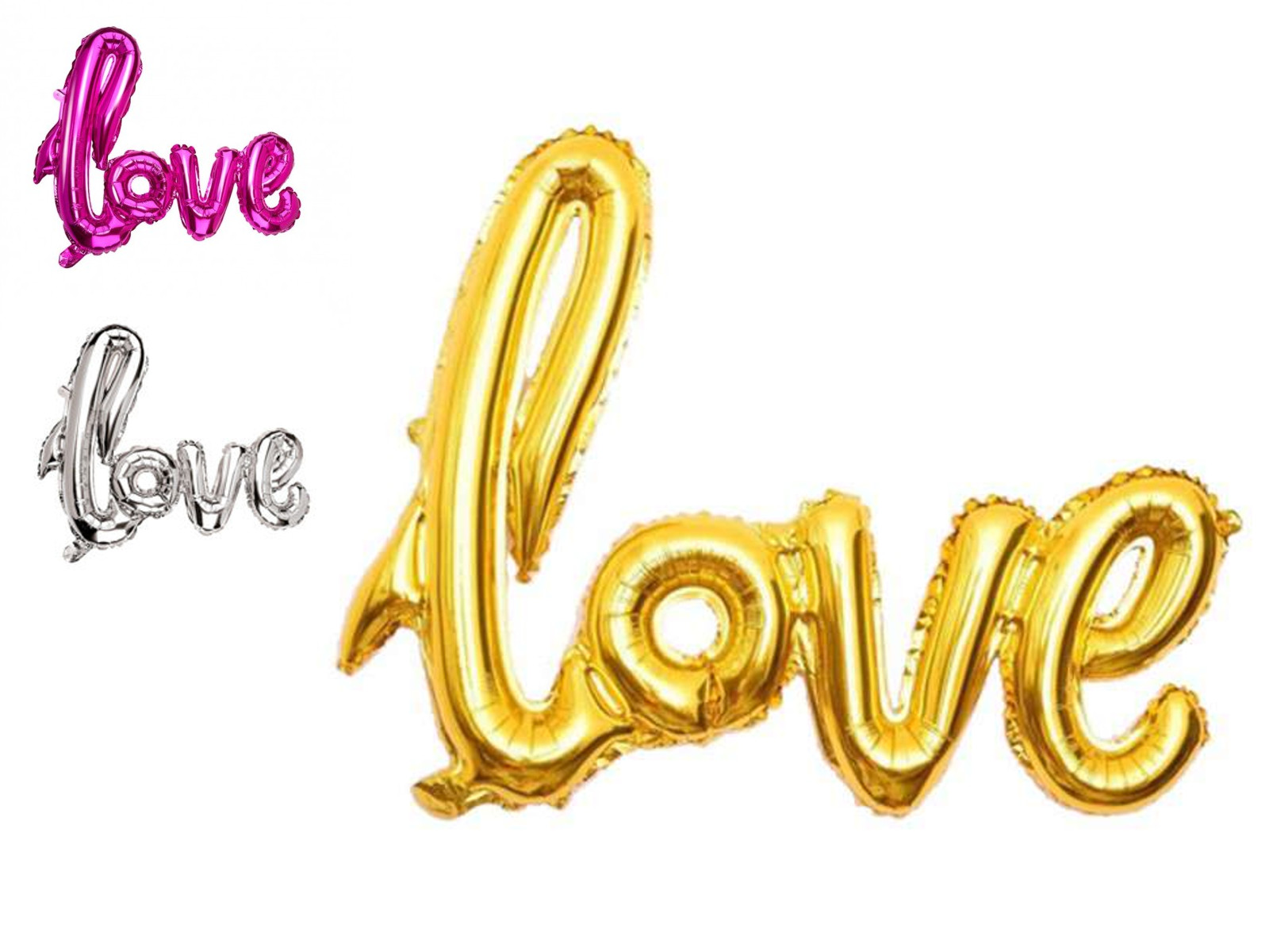 Fóliový nápis Love - zlatý
