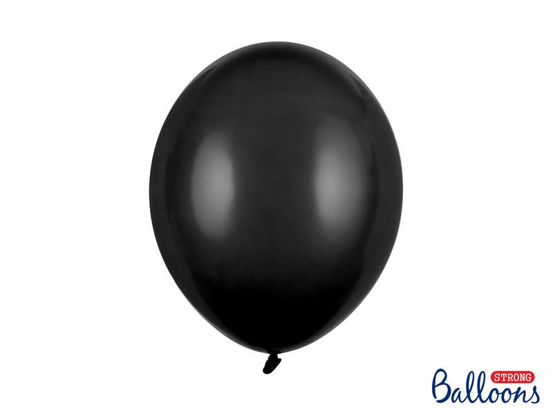 Latexový balón pastelový 27cm - čierny