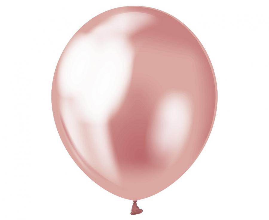Latexový balón ružový chrómový 30cm