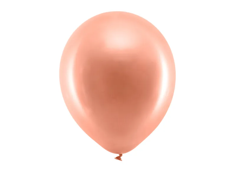 Latexový balón metalický Rainbow 30cm - ružovo zlatý