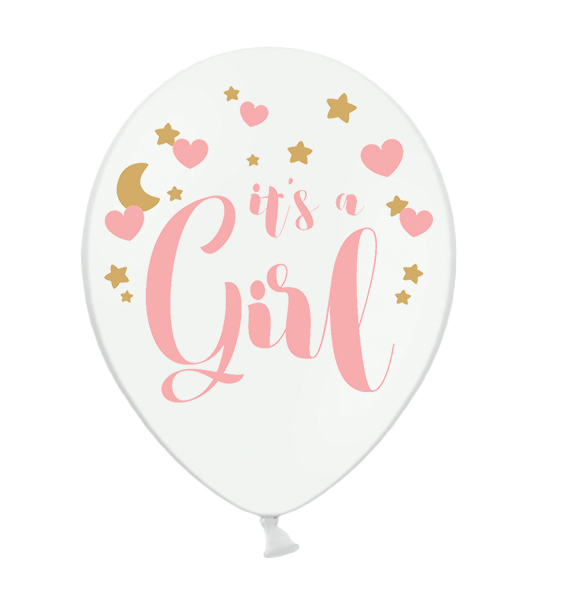 Latexový balón 30cm - It's a girl 1ks