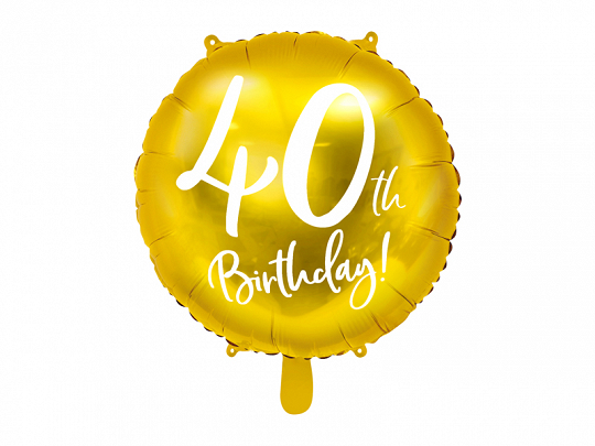 Narodeninový balónik - 40th Birthday
