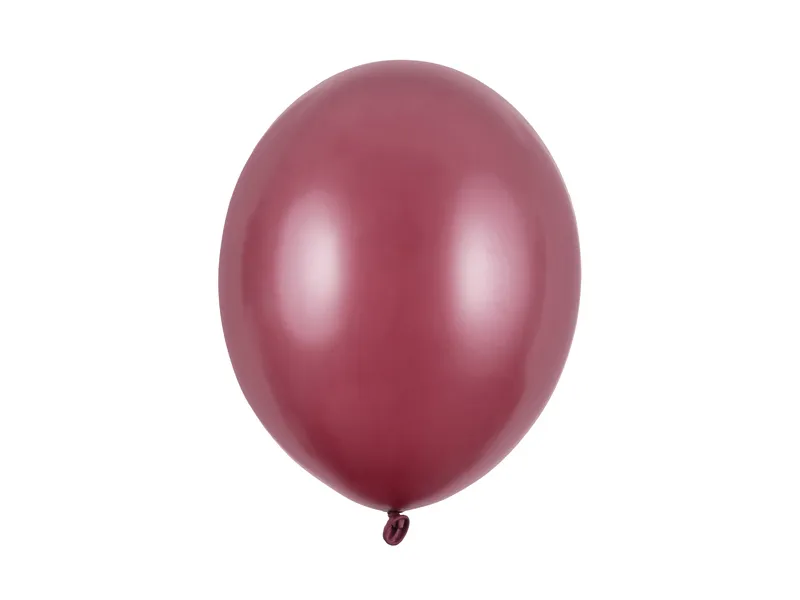 Latexový balón metalický 27cm - vínová
