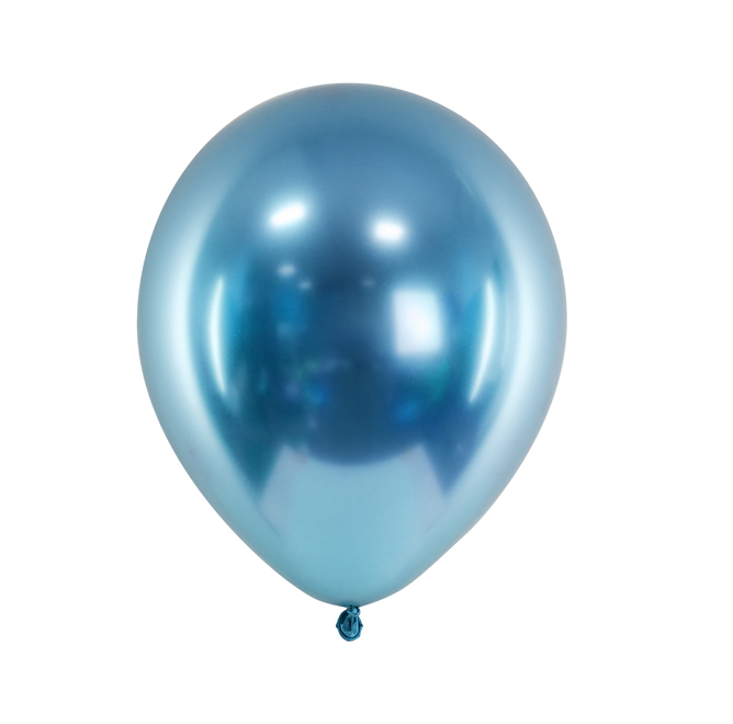Latexový balón extra lesklý 30cm - Modrý