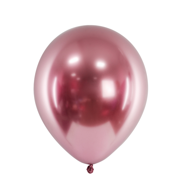Latexový balón extra lesklý 30cm - Ružovo-zlatý