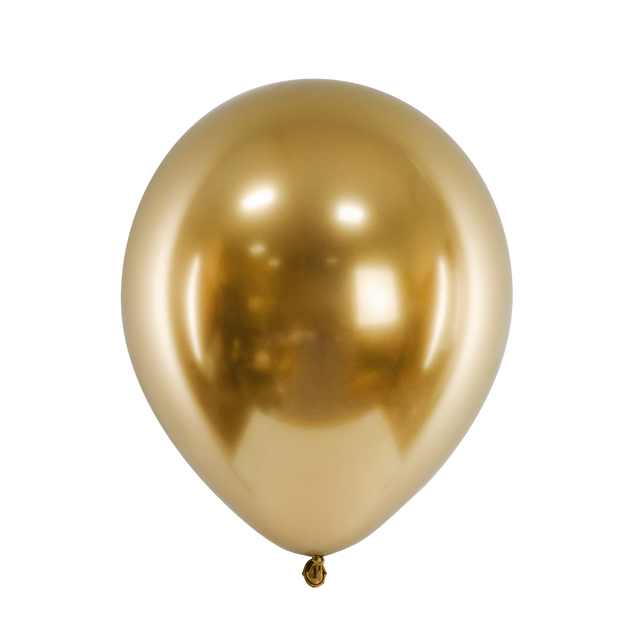 Latexový balón extra lesklý 30cm - Zlatý