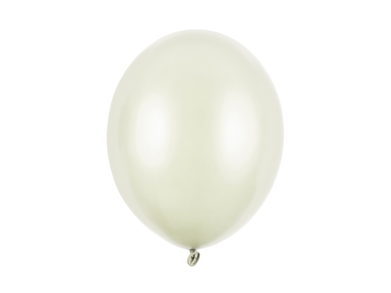 Latexový balón metalický 27cm - kremový