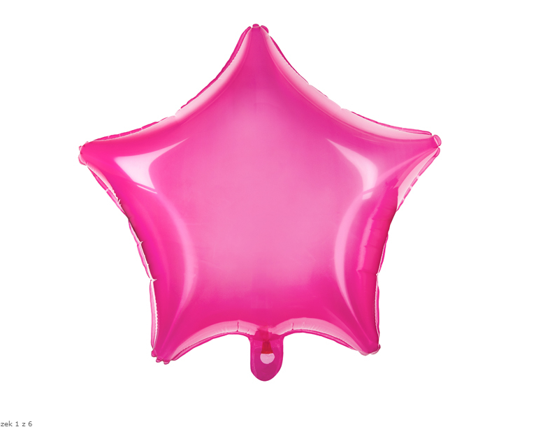 Fóliový balón hviezda - Ružová