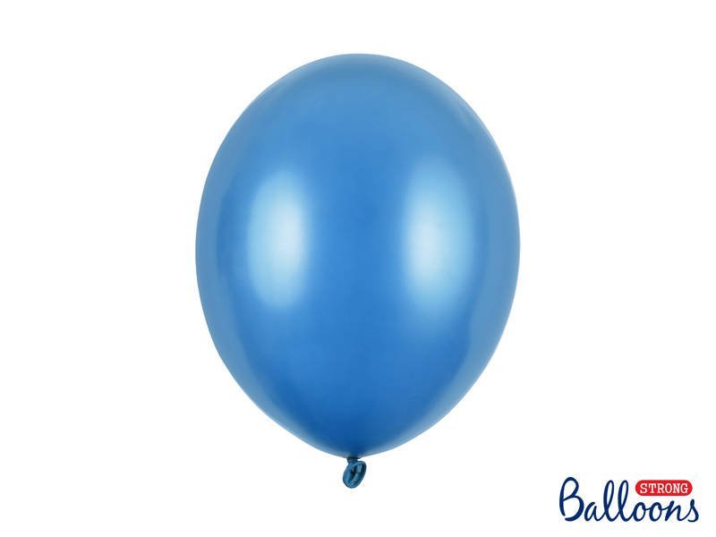 Latexový balón metalický 30cm - modrý karibský