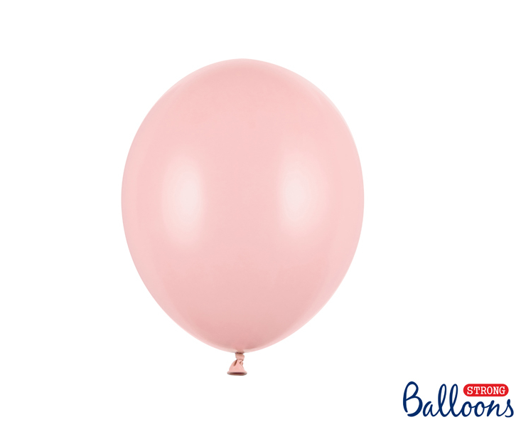 Latexový balón pastelový 27cm - ružový - Bledo ružová