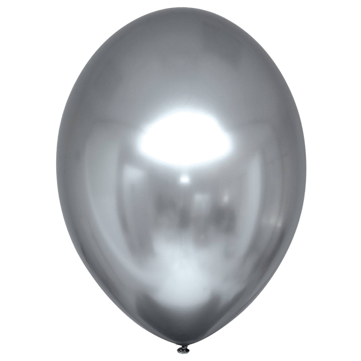 Latexový balón extra lesklý 28cm - Strieborný