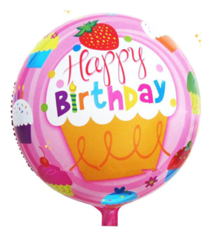Narodeninový balónik 6 - happy birthday