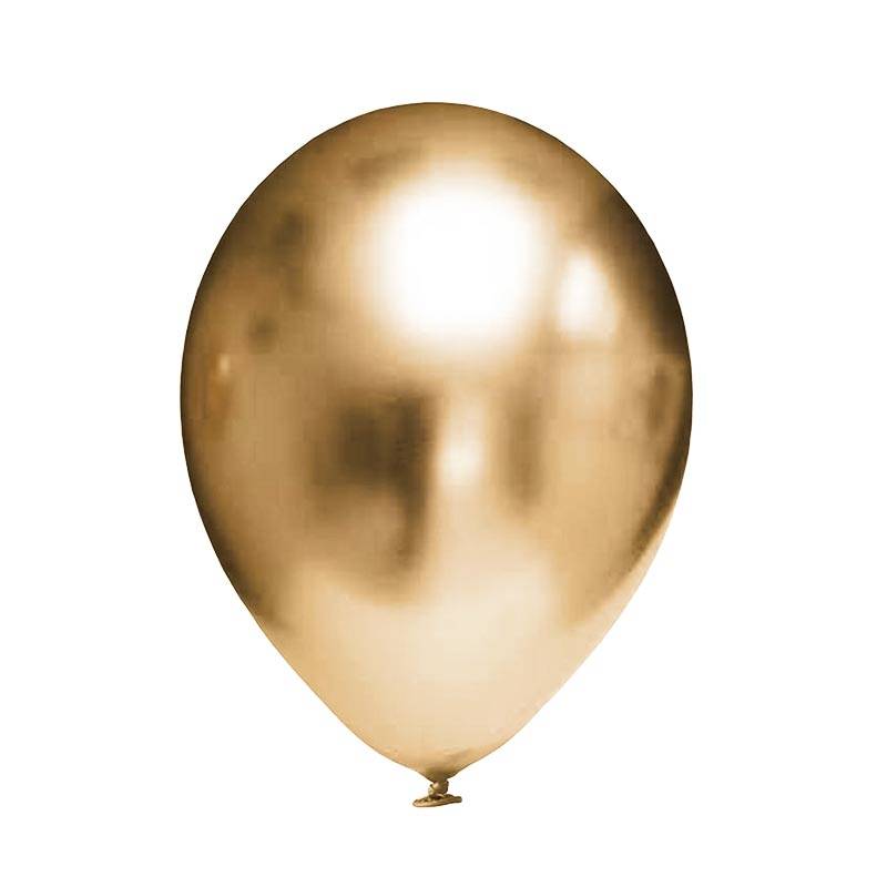Latexový balón zlatý chrómový 30cm