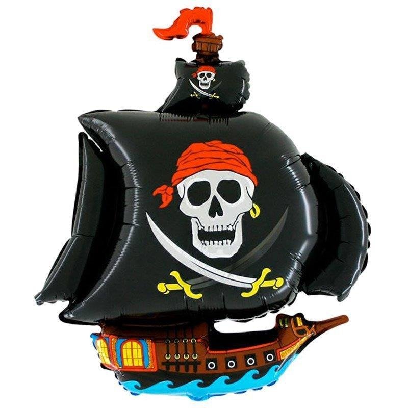 Balón fóliový - Pirátska loď 110cm