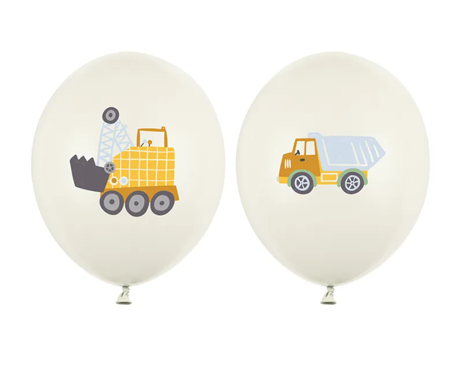 Latexový balón 30cm -  Bager a Nákladiak 2ks