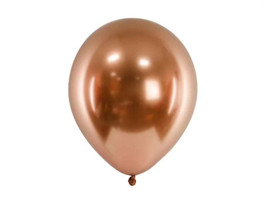 Latexový balón extra lesklý 30cm - medený 