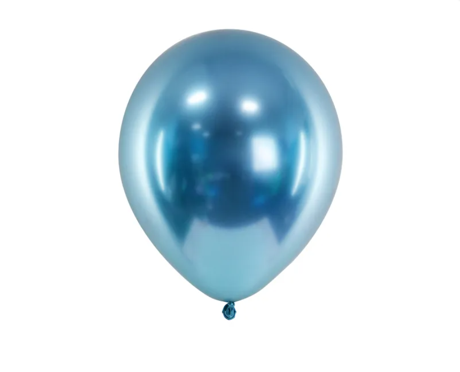 Latexový balón extra lesklý 30cm - modrý