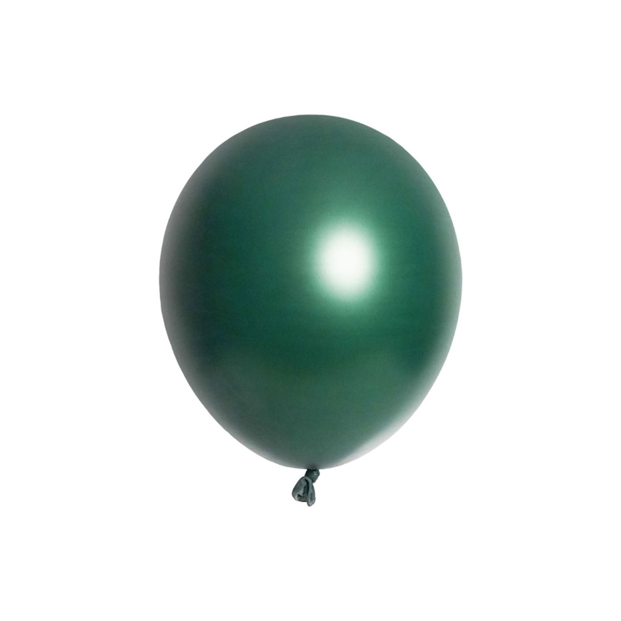 Latexový balón metalický 12cm - zelený tmavý