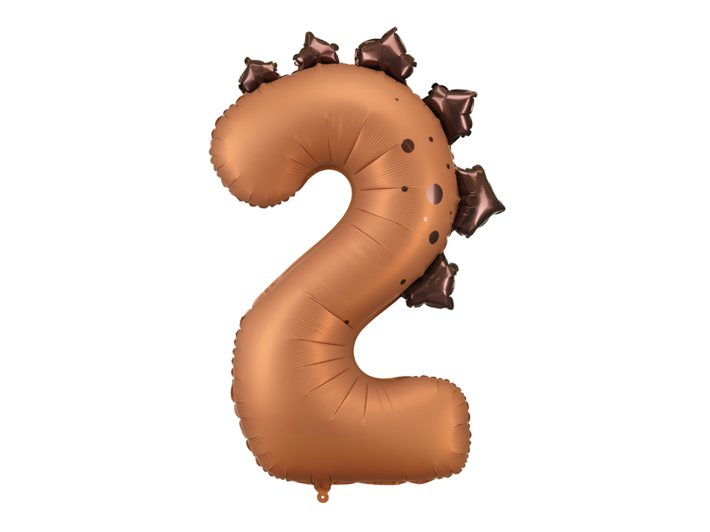 Fóliový balón s číslom 2 - Dino 92cm