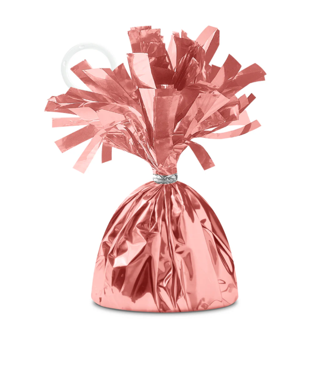 Závažie na balóny ružovo-zlaté – 12 cm / 140 g