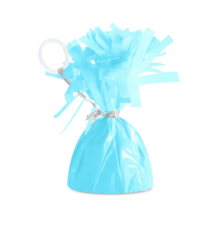 Závažie na balóny svetlomodré matné – 12 cm / 140 g