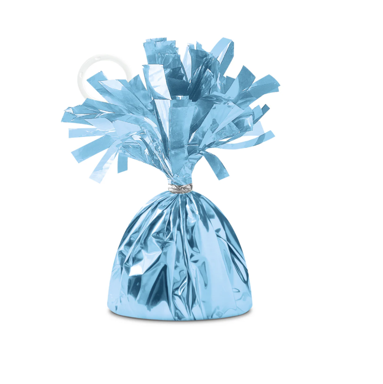 Závažie na balóny modré lesklé – 12 cm / 140 g