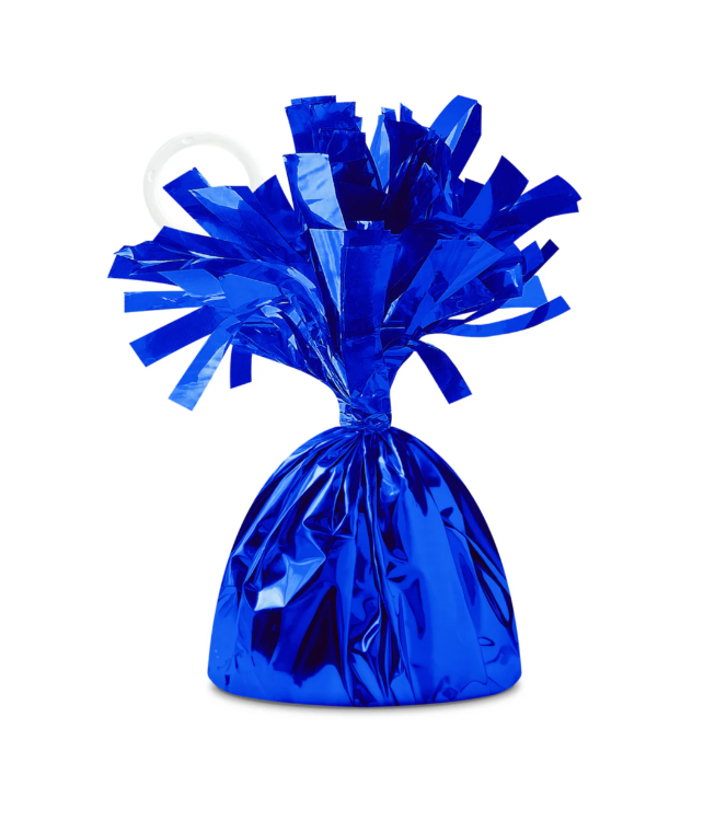 Závažie na balóny tmavomodré lesklé – 12 cm / 140 g