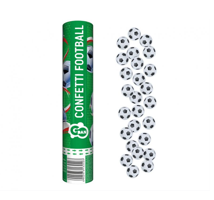 Vystreľovacie konfety - futbal 30 cm