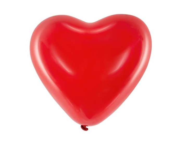 Latexový balón srdce 41cm - červené