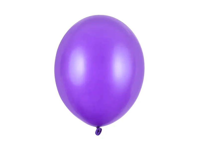 Latexový balón metalický 27cm - Fialová
