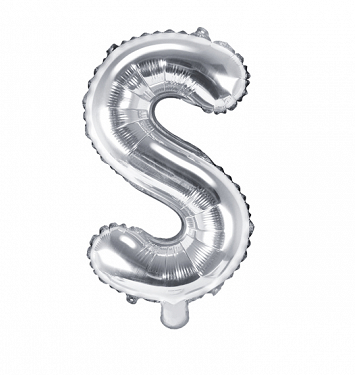 Fóliový balón v tvare písmena - S