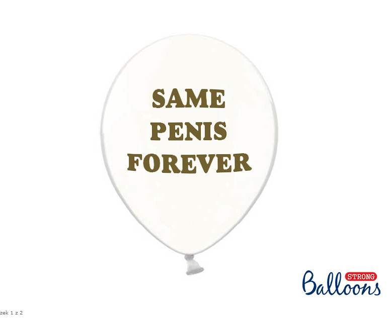 Balón na rozlúčku so slobodou - Same Penis Forever 6ks