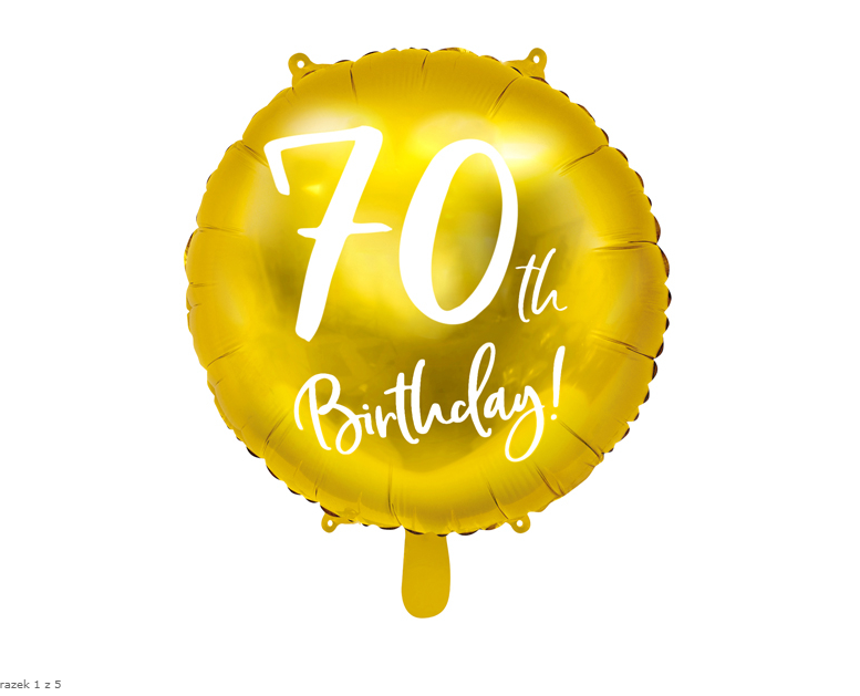 Narodeninový balónik - 70th Birthday