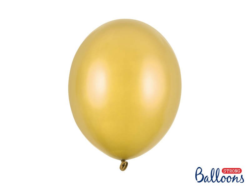 Latexový balón metalický 30cm - zlatý