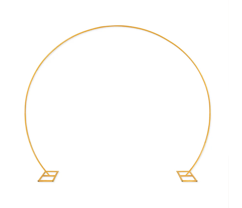 Stojan na balóny kruh 240×315 cm zlatý