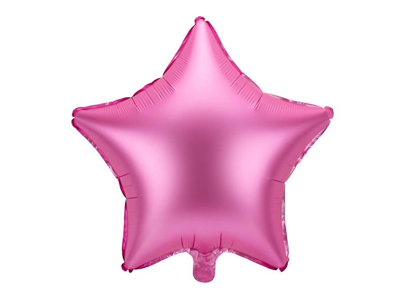 Fóliový balón hviezda - Ružová 48cm