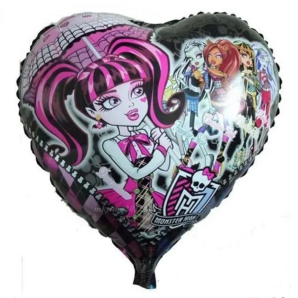 Balón fóliový -  Monster high srdce 45cm