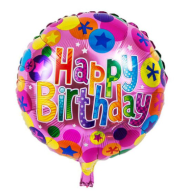 Narodeninový balónik 4 - happy birthday