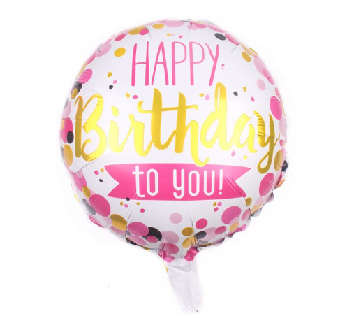 Narodeninový balónik 8 - happy birthday