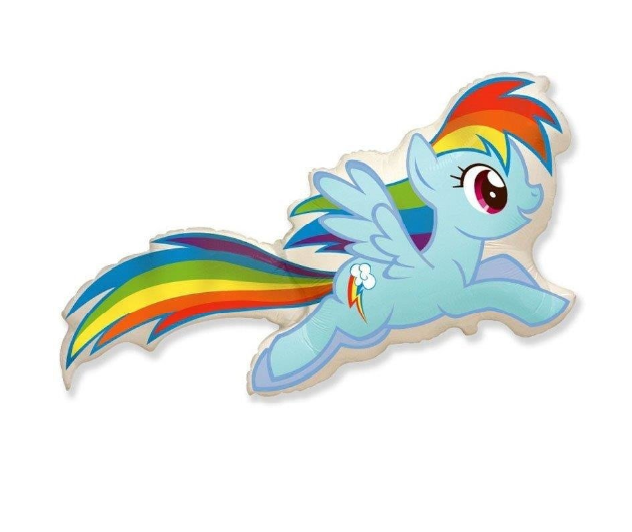 Balón fóliový - Rainbow Dash 65 cm