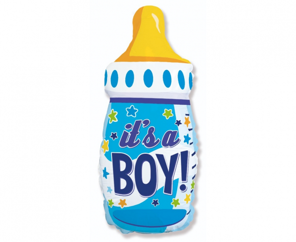Balón fóliový - fľaša It´s a boy 61cm - chlapček